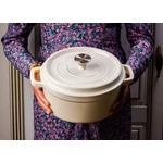 Grand Feu öntöttvas edény 4.7 literes, törtfehér