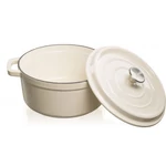 Grand Feu öntöttvas edény 4.7 literes, törtfehér