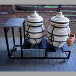 Kétkemencés tandori-kocsi