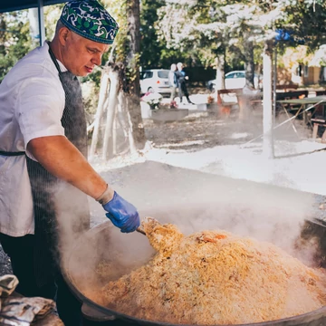 Piláf Nap/ üzbég plov rendezvényre