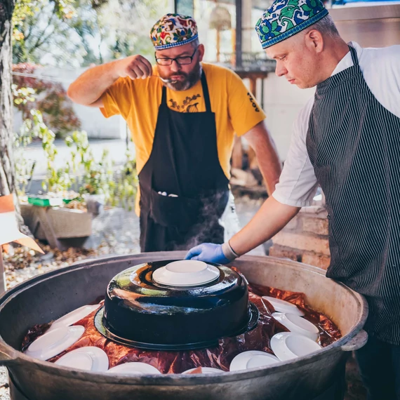 Piláf Nap/ üzbég plov rendezvényre