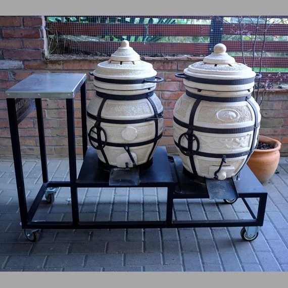 Kétkemencés tandori-kocsi