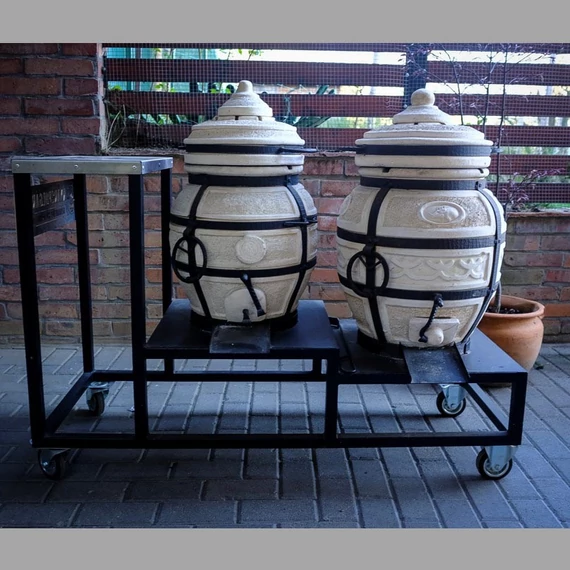 Kétkemencés tandori-kocsi